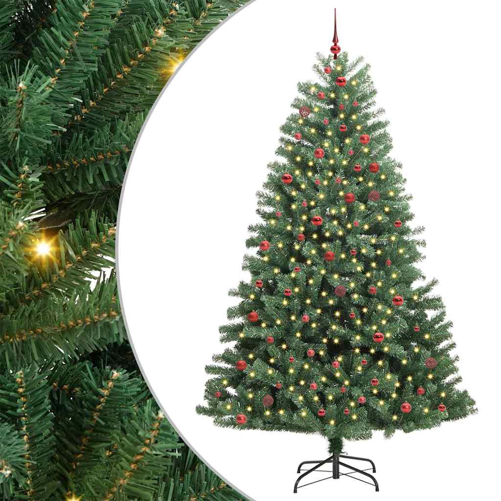Künstlicher Klappbarer Weihnachtsbaum Mit 300 Leds