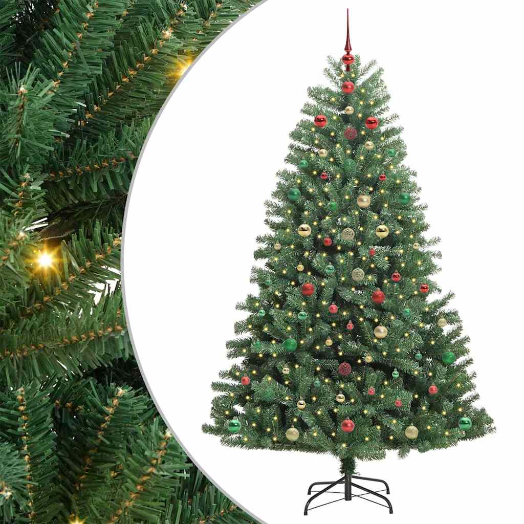 Künstlicher Klappbarer Weihnachtsbaum Mit 300 Leds