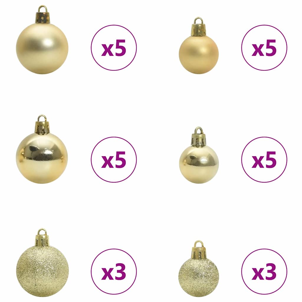 Künstlicher Klappbarer Weihnachtsbaum Mit 300 Leds