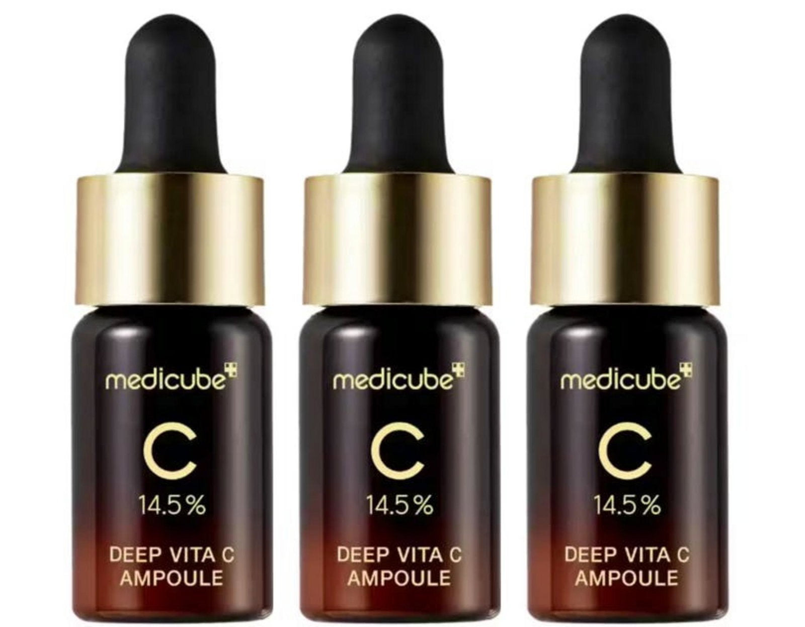 Medicube Setzen, Medicube, Deep Vita C, Aufhellung, Gesichtswasser, Für Gesicht & Hals, 3 stk, 30 g Regular