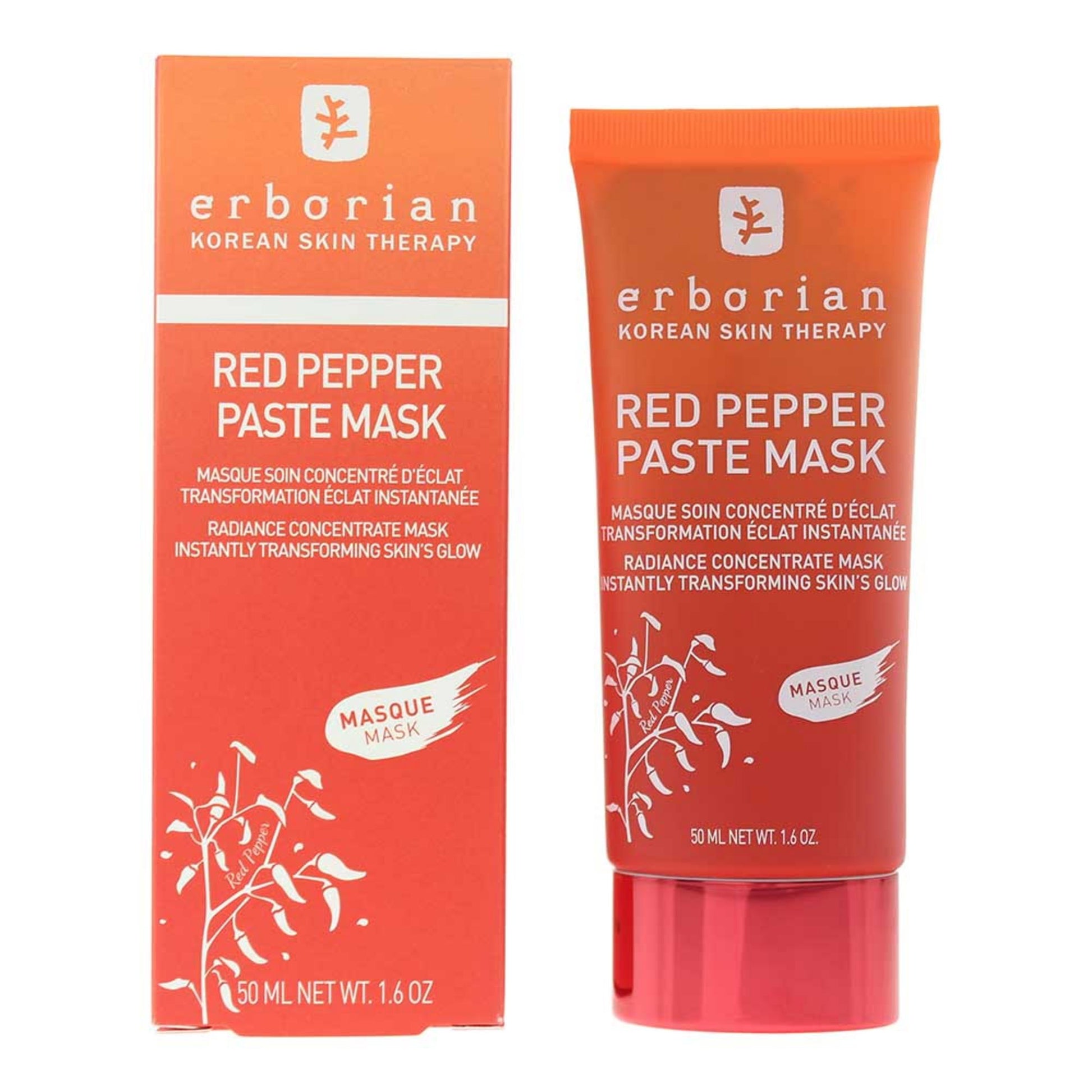 Erborian Erborian, Red Pepper, Red Pepper Extract, Strahlungssteigerung, Crememaske, Für das Gesicht, 50 ml Regular