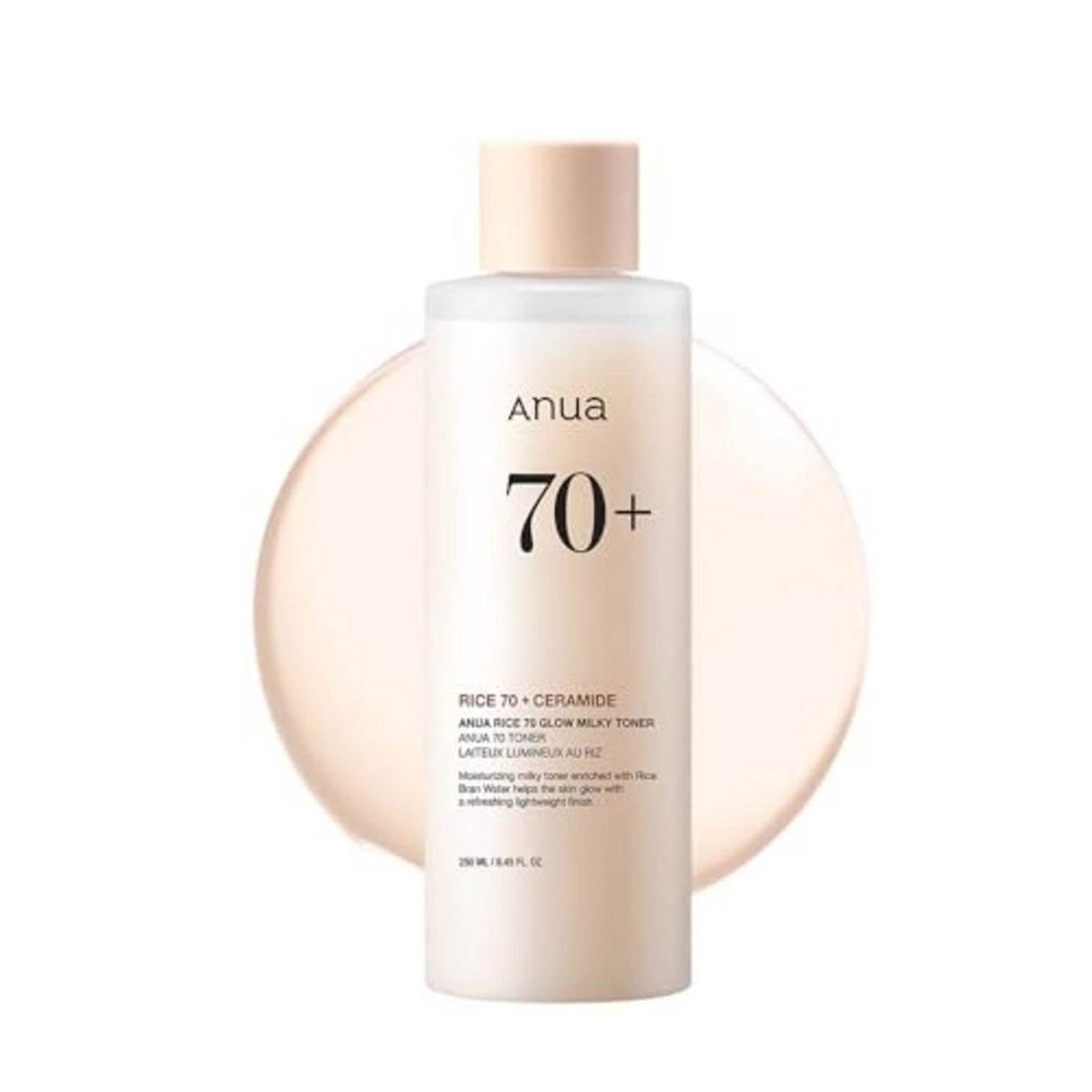 Anua Anua, Rice 70+, Ceramid, Glanz, Gesichtswasser, Für das Gesicht, 250 ml Regular