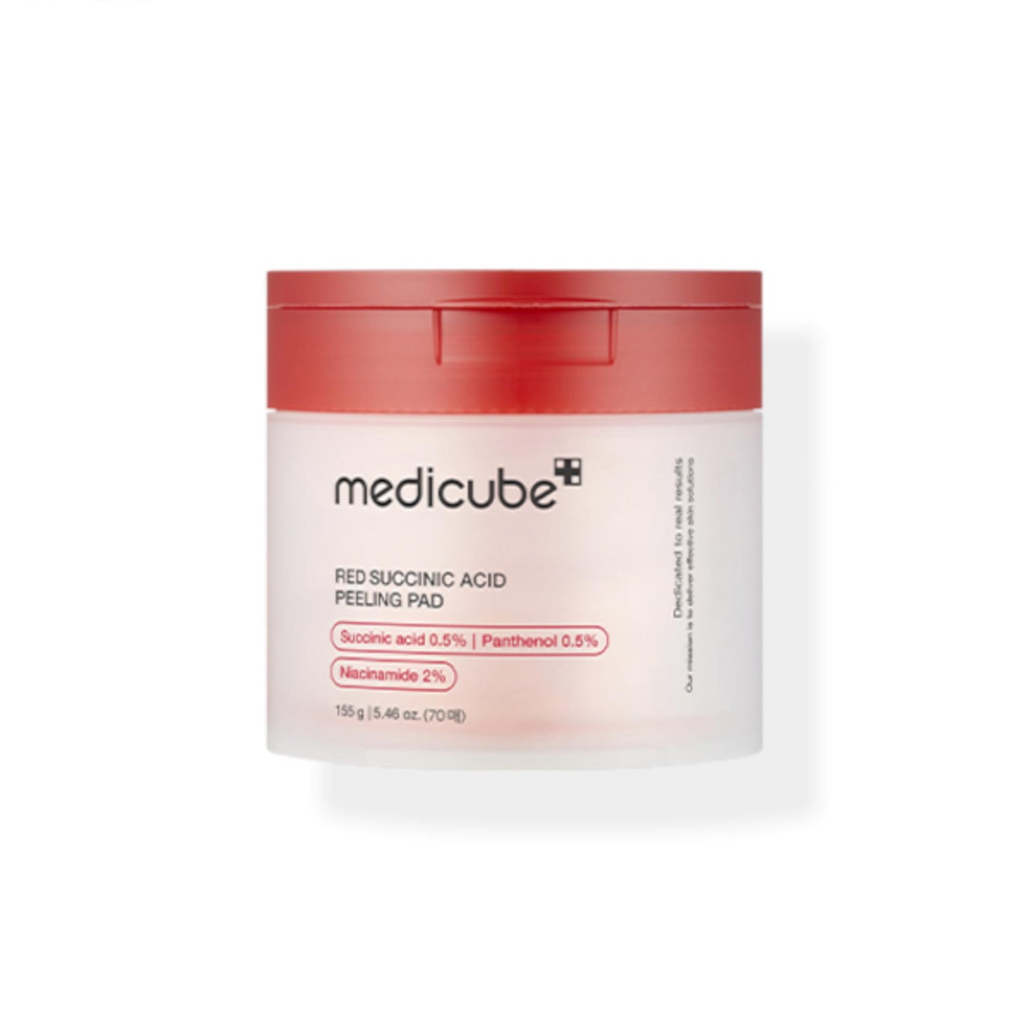 Medicube Red Succinic Acid Peeling Pad – Sanftes Peeling für strahlende Haut, 70 Stück