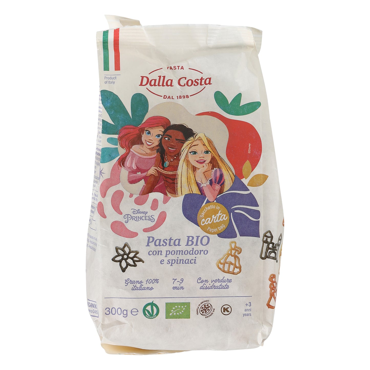 BIO Disney Pasta 300g Bio Nudeln in 3 Designs Cars, Mickey Mouse und Princess.