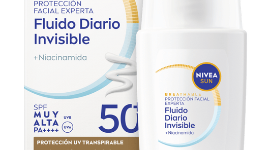 NIVEA NIVEA Sun Fluido Diario Gesichtsschutz SPF 50 heller Ton 40 ml Sonnenpflege