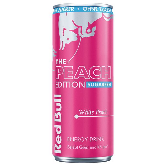Red Bull Peach Edition Weisser Pfirsich 250 ml Sugarfree