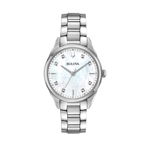 BULOVA Mod. SS CLASSIC SUTTON MOP DIAMONDS LADY 96P199 – Produktansicht