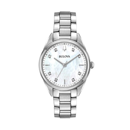 BULOVA Mod. SS CLASSIC SUTTON MOP DIAMONDS LADY 96P199 – Produktansicht