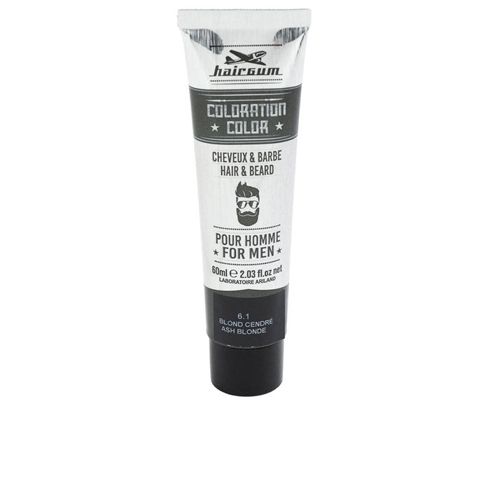 HAIRGUM HAIRGUM Coloration Tinte für Bart und Haare 6,1 Rubio Ceniza 60 g Haarfarbe