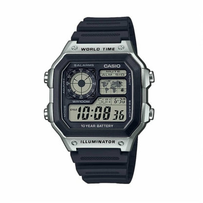 CASIO SPORT Mod. DIVER - WORLD TIME ILLUMINATOR 5 ALARMS - FUTURE CLASSIC COLLECTION - BLACK