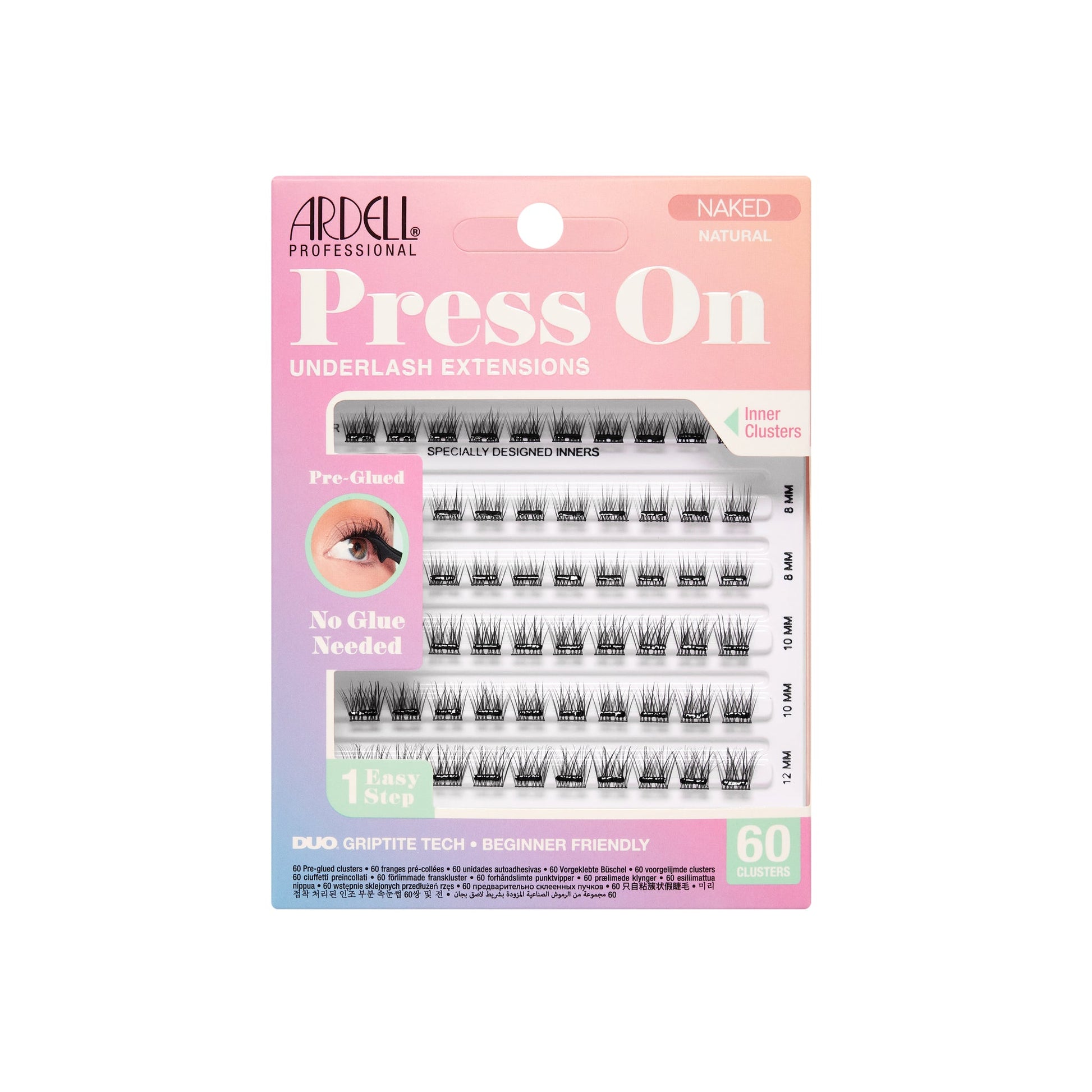 ARDELL ARDELL Press On Pre-Glued Underlash Extensions Naked Natural 60 Stück Kosmetik