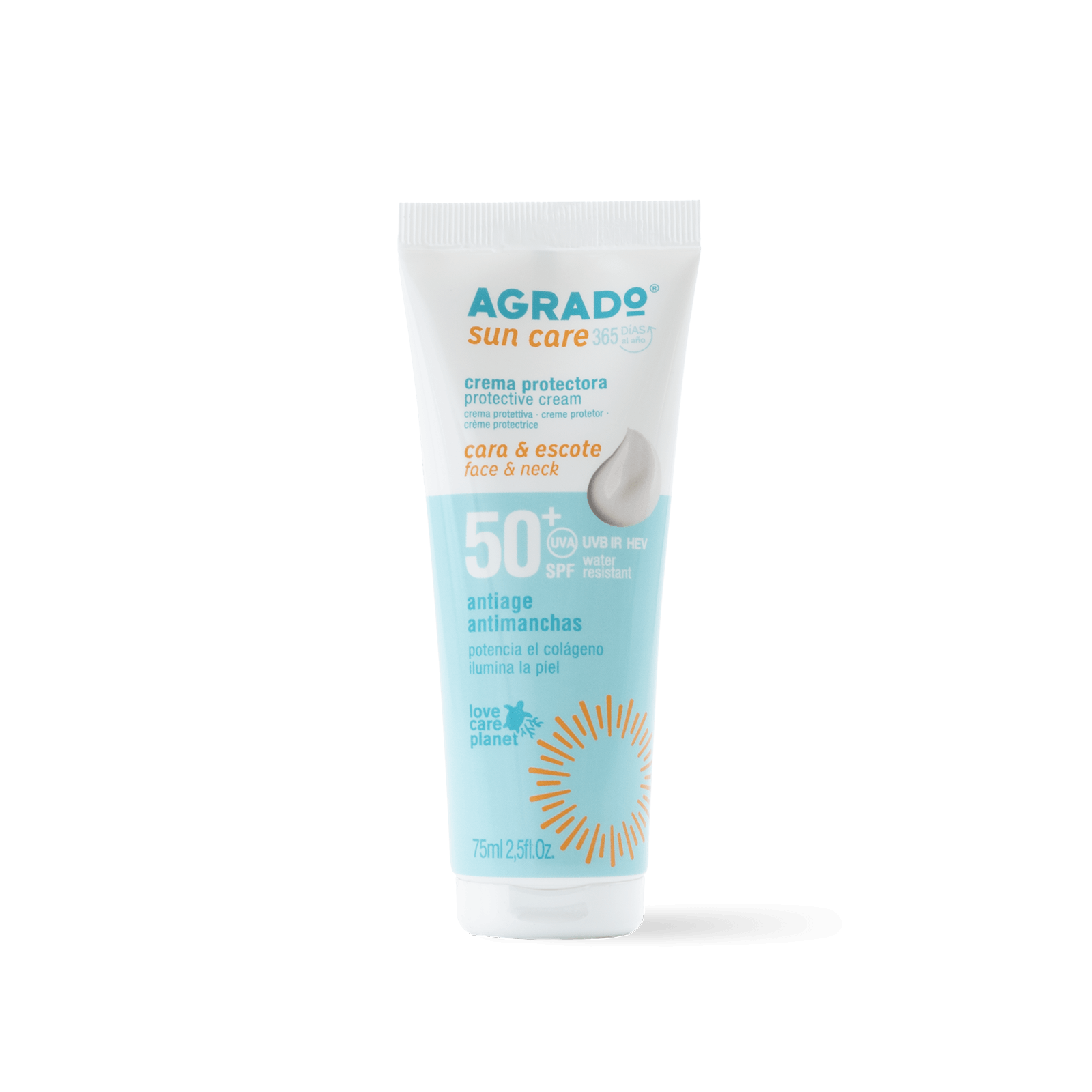 AGRADO Cr Solar Facial Manchas CC Creme mit SPF 50 Sonnenschutz