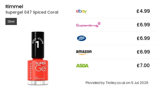 RIMMEL LONDON Rimmel London Super Gel Nagellack 047 Spiced Coral 12 ml Kosmetik