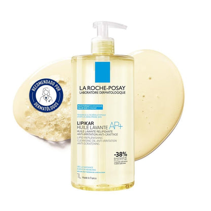 La Roche-Posay Lipikar Dusch- & Badeöl AP+ 1 L – Rückfettendes Reinigungsöl für trockene & empfindliche Haut