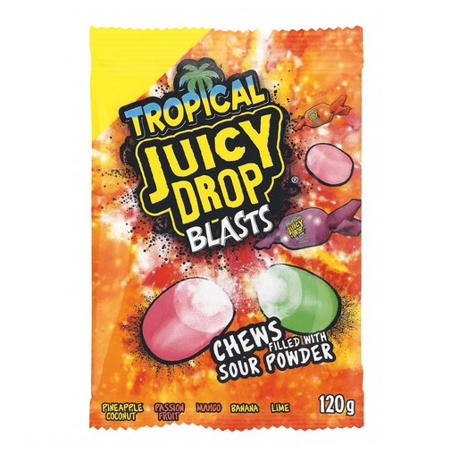 Bazooka Tropical Juicy Drop Blasts 120g