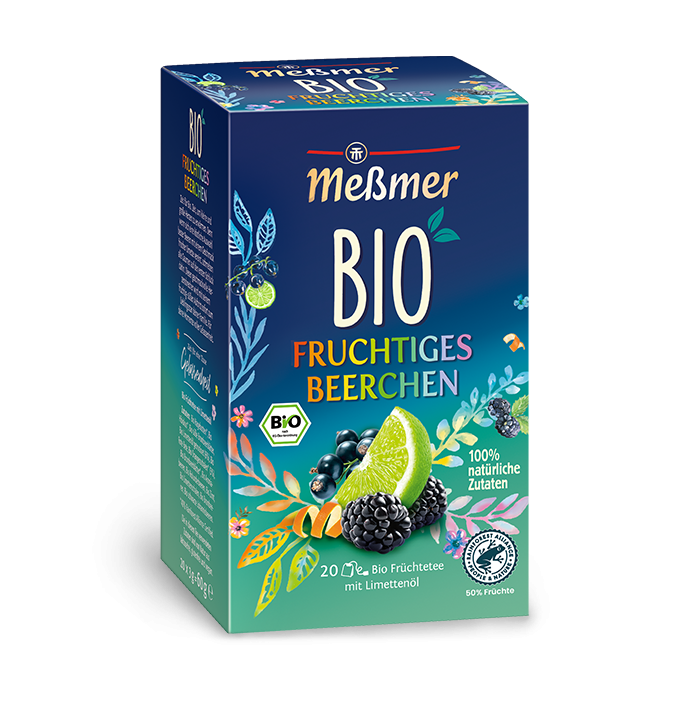 Messmer Bio Fruchtiges Beerchen Bio Früchtetee mit Limettenöl - Candyshop.ch