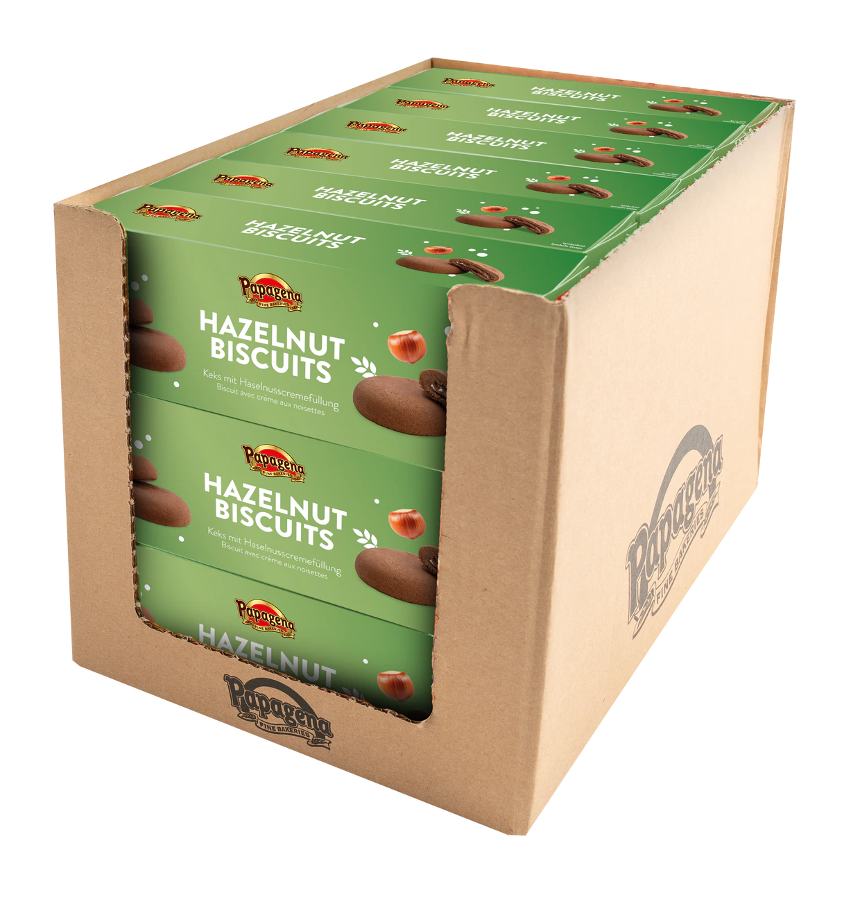 Biscuits mit Haselnusscremefüllung 150g