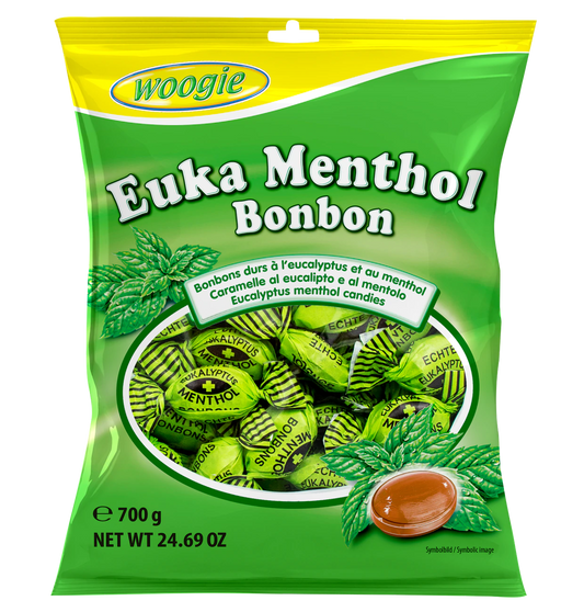 Bonbons Euka Menthol 700g Der Bonbon-Klassiker - Euka Menthol von Woogie.