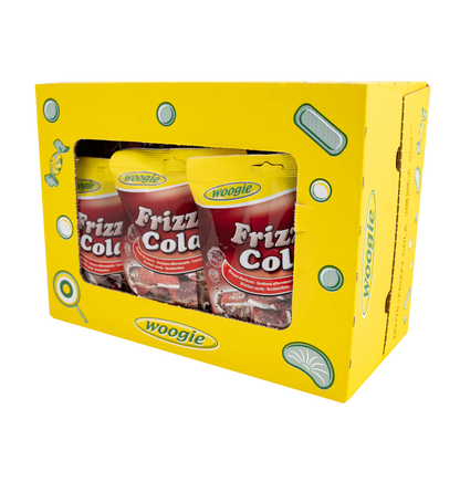 Woogi Bonbons Frizzy Cola 170g Das prickelt ganz schön gefüllt mit Brausepulver