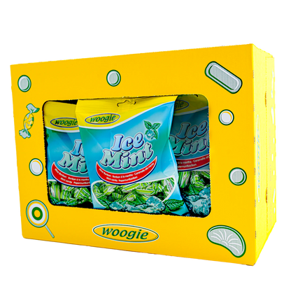 Woogi Bonbons Ice Mints 170g Gefüllte Mint-Eis-Bonbons von Woogie - Einzigartig.