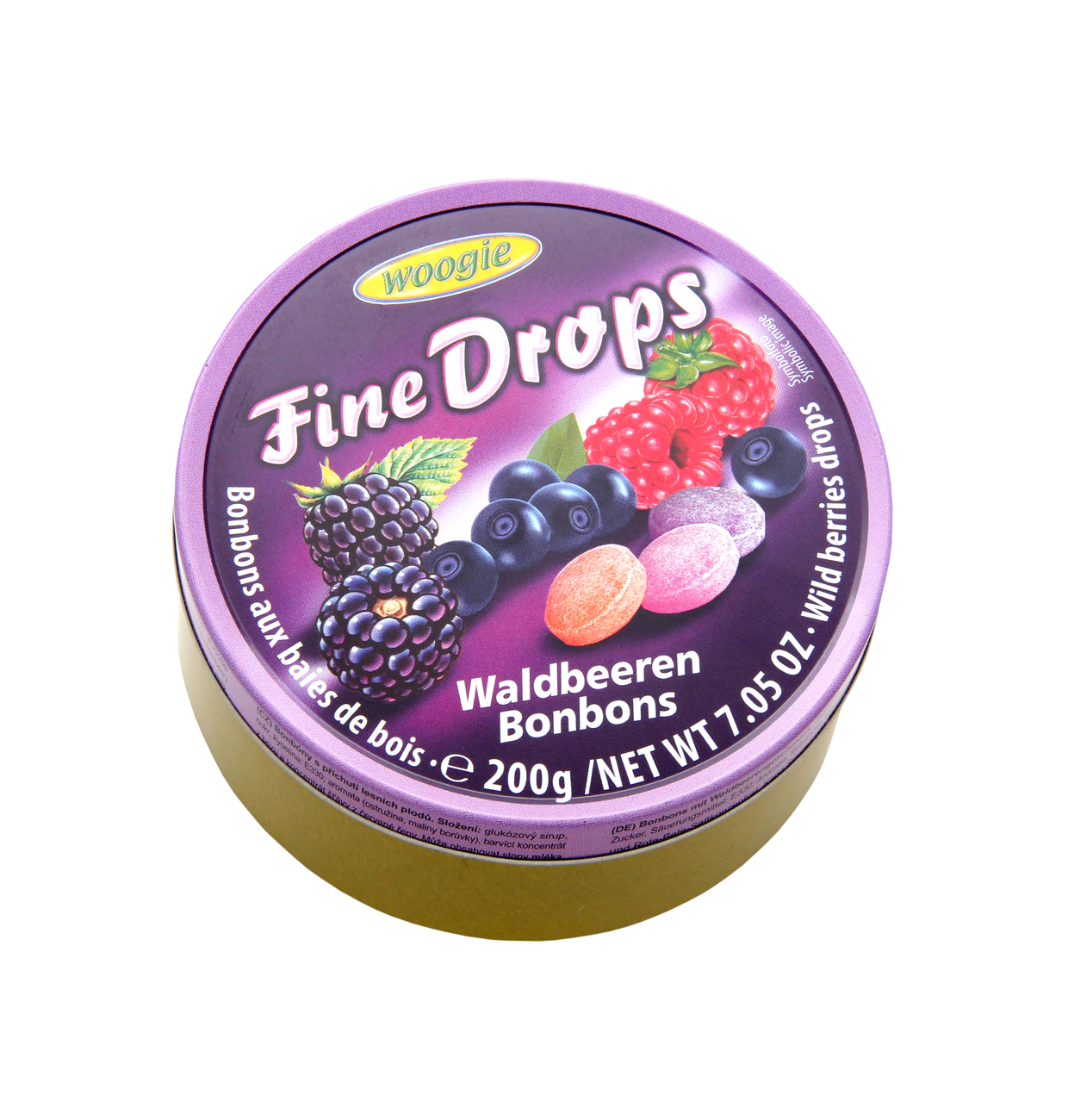 Woogie Bonbons mit Waldbeerengeschmack 200g