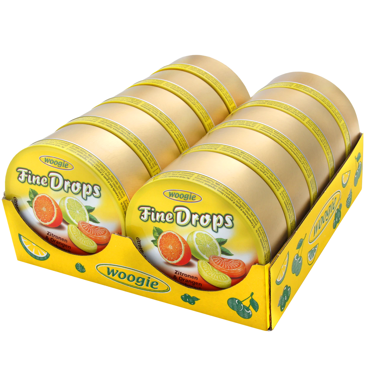 Woogie Bonbons mit Zitronen- und Orangengeschmack 175g