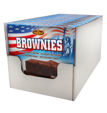 Brownies 240g - 8 Stück Saftige Brownies mit Schokoladenstückchen