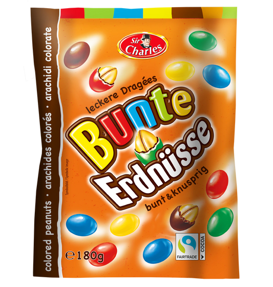 Bunte Erdnüsse in Milchschokolade 180g