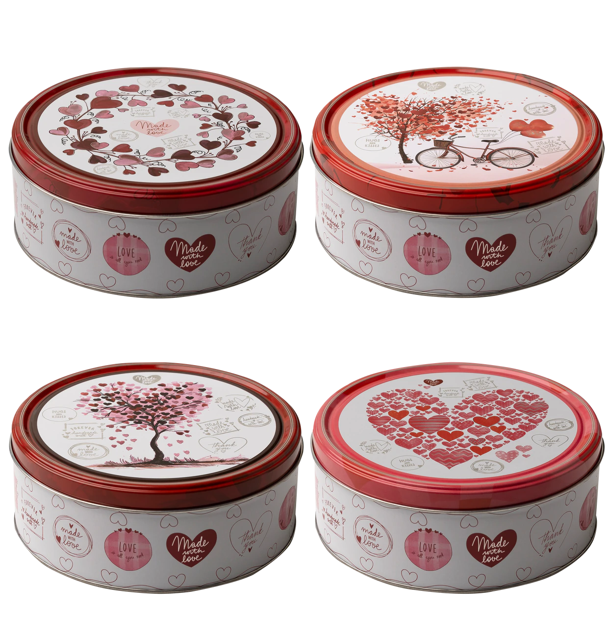 Butter Cookies "Hearts" 150g in Metalldose