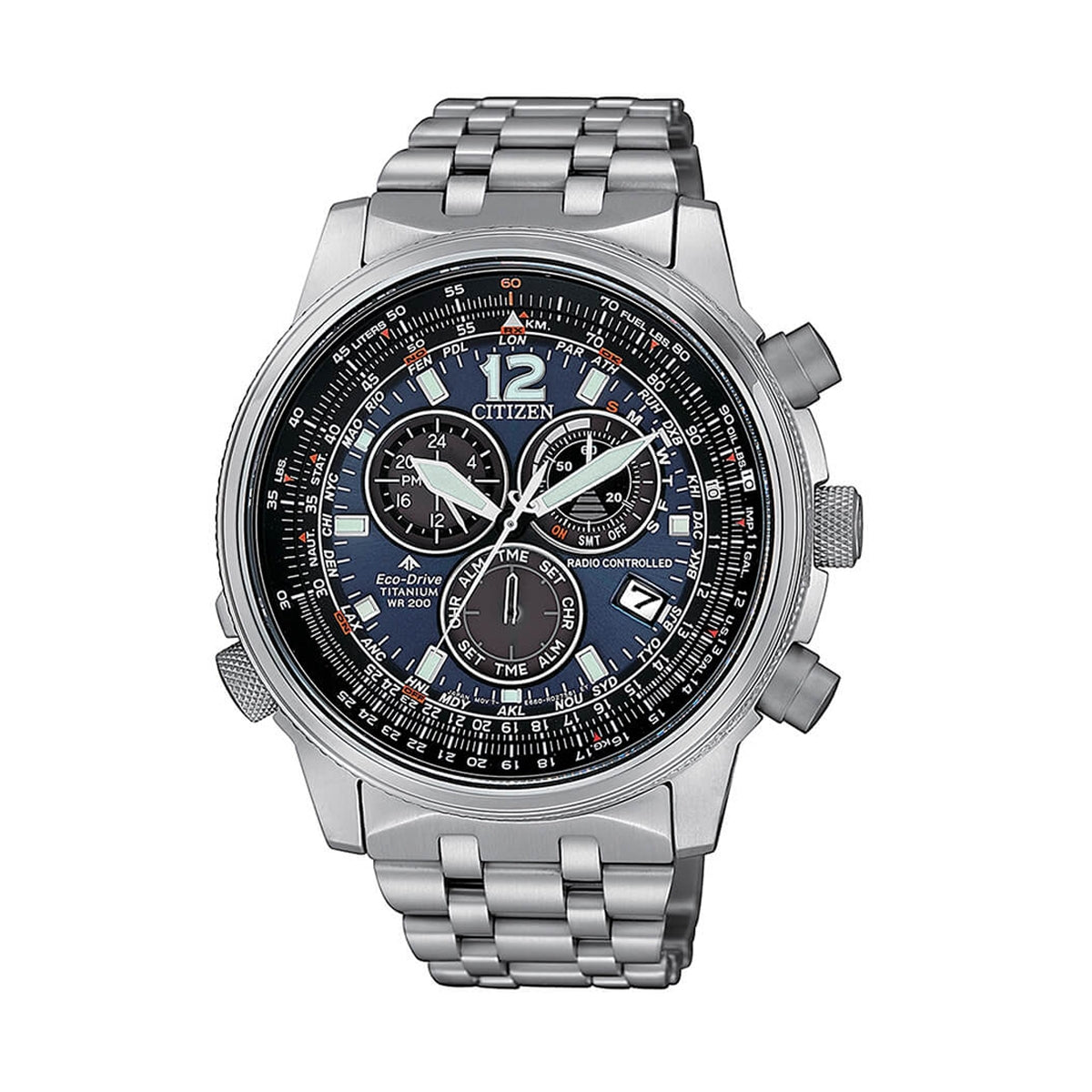 CITIZEN MOD. CRONO PILOT SUPER TITANIUM