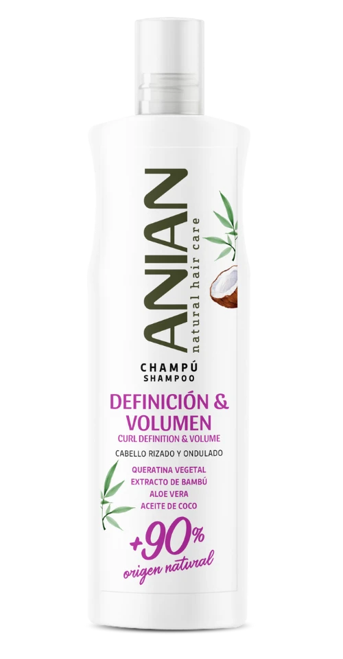 ANIAN Definición Y Volumen Champú Vegetal 400 ml Kosmetik