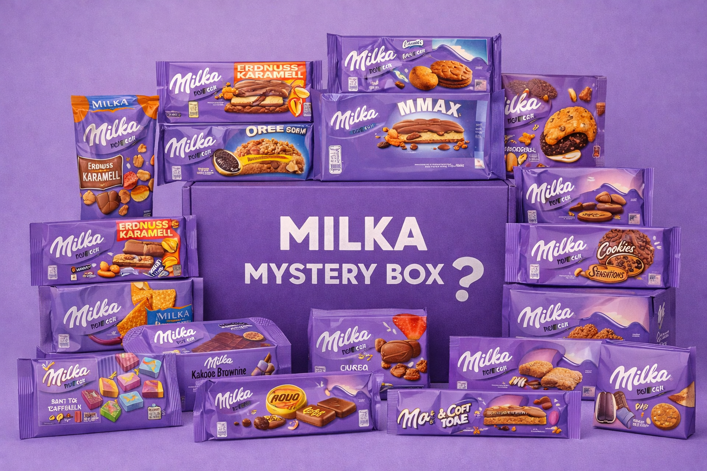 Best of Milka Mystery Box mit 10 Bestsellern von Milka
