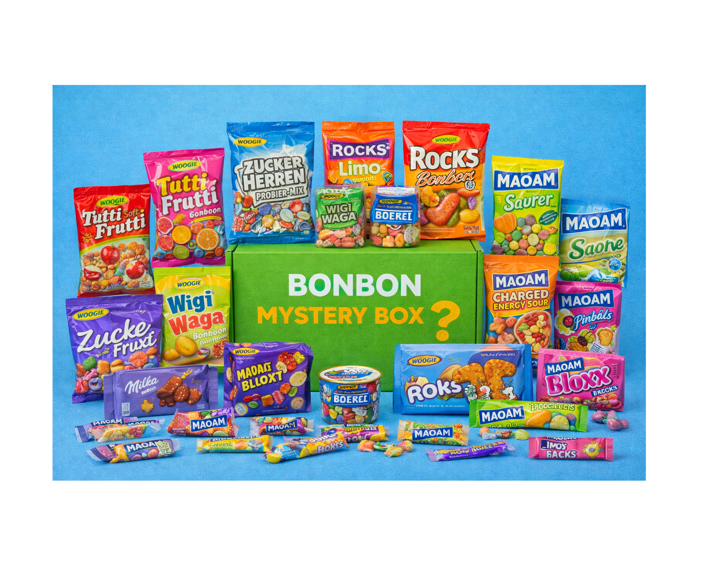 Bonbon Mystery Box mit 12 Bestsellern aus unserem Bonbon Angebot