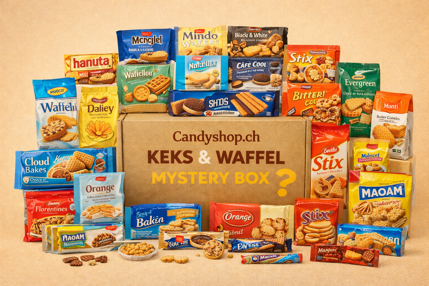 Keks & Waffel Mystery Box mit 11 Bestsellern aus unserem Angebot