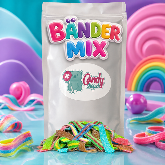 Candyshop.ch Bänder Mix Sweet Bag 1Kg Fruchtgummi