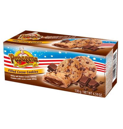 Choco Chip Cookies mit Schokoladencremefüllung 130g