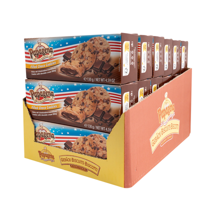 Choco Chip Cookies mit Schokoladencremefüllung 130g