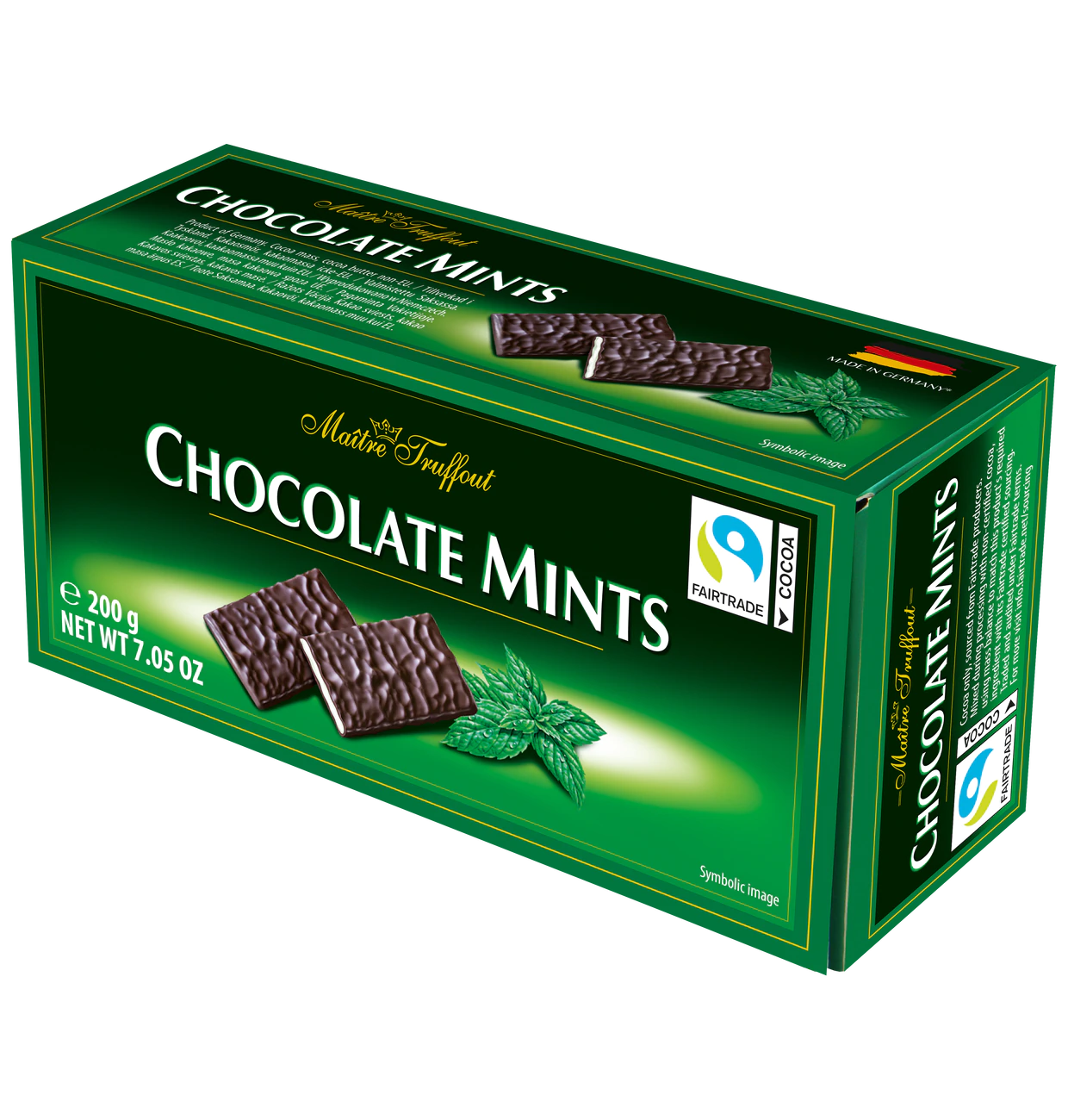 Chocolate Mints - Zartbitter Täfelchen Minze 200g