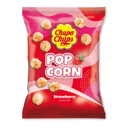 Chupa Chups Popcorn Strawberry 90g