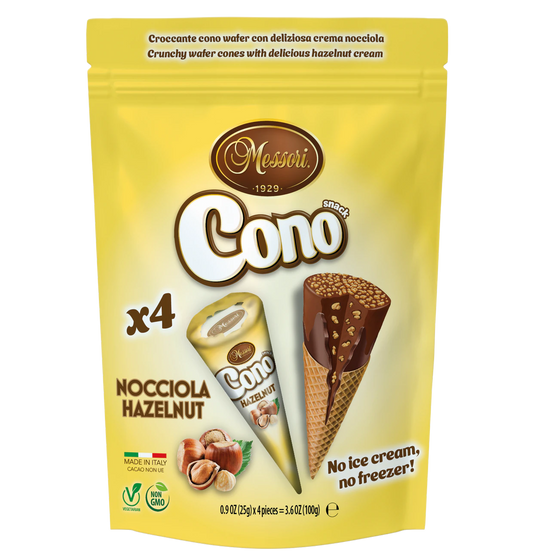 Cono Mini Waffelhörnchen Haselnuss 4 Stück