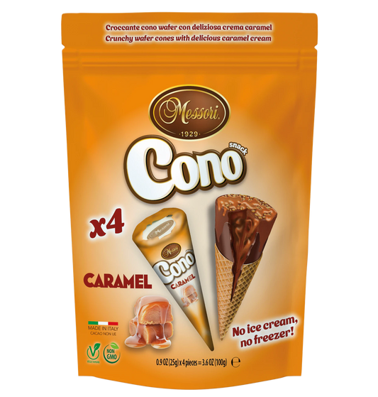 Cono Mini Waffelhörnchen Karamell 4 Stück