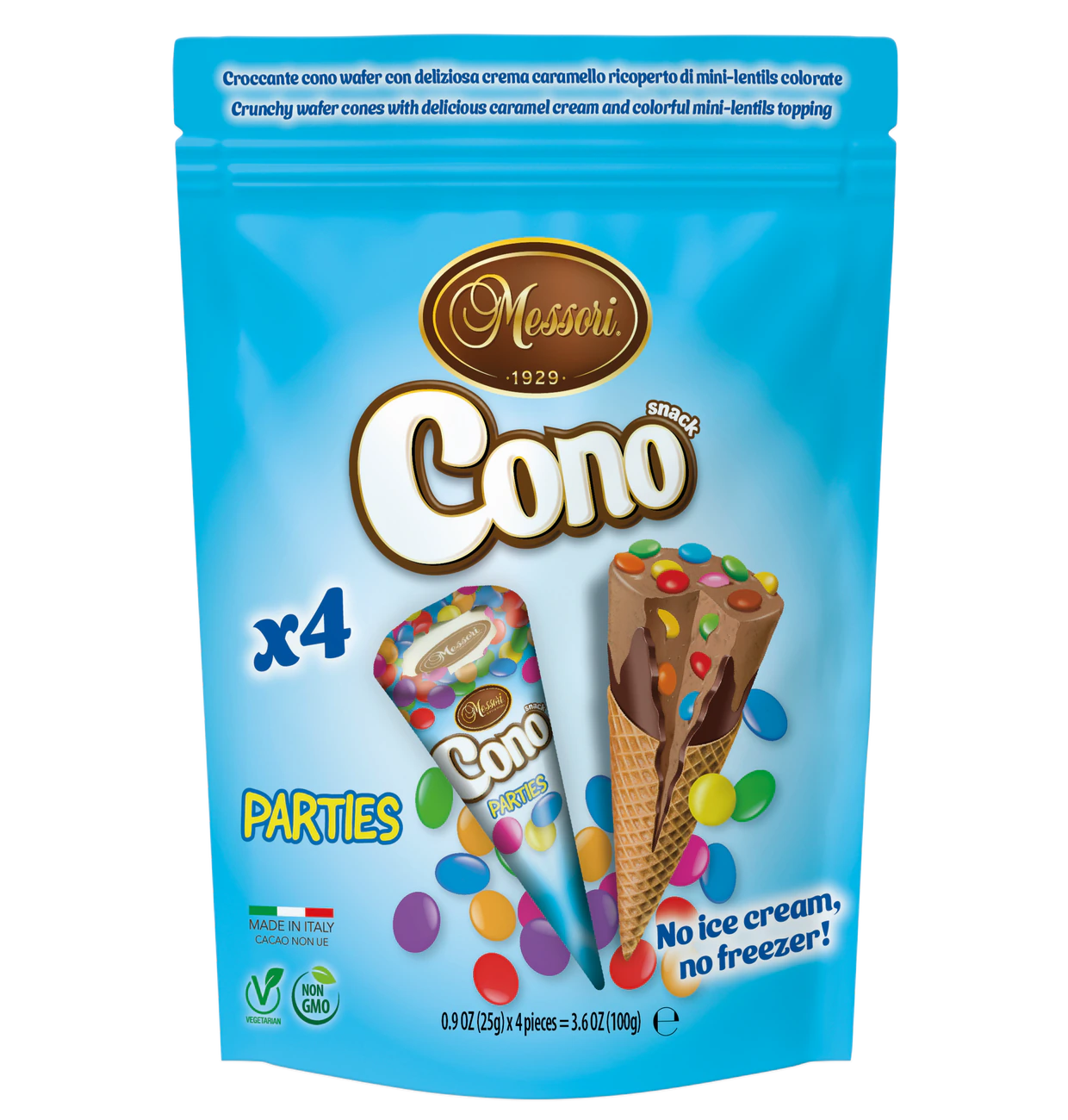 Cono Mini Waffelhörnchen Smartie Party 4 Stück