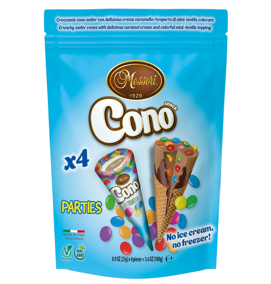 Cono Mini Waffelhörnchen Smartie Party 4 Stück