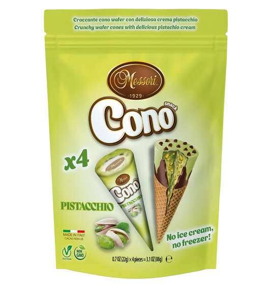 Cono Mini Waffelhörnchen Pistazie 4 Stück