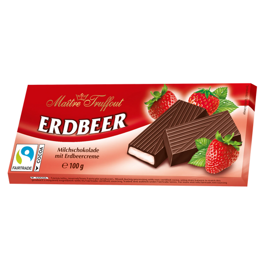 Maître Truffout Cremeschokolade Erdbeer 100g