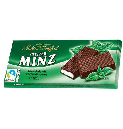 Maître Truffout Cremeschokolade Pfefferminz 100g