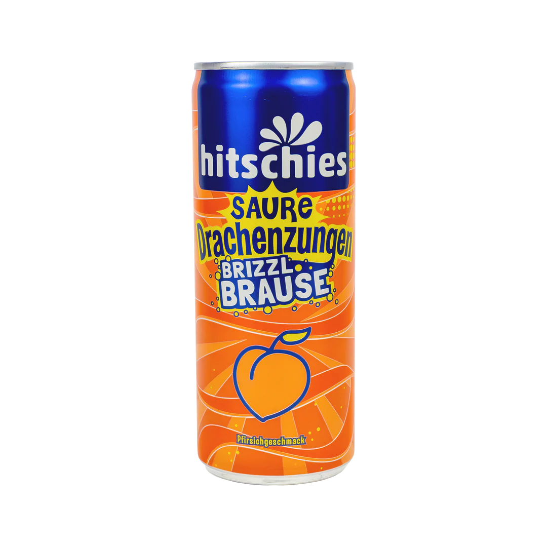 Hitschies Saure Drachenzungen brizzl Brause Pfirsich 250 ml