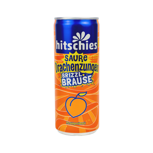 Hitschies Saure Drachenzungen brizzl Brause Pfirsich 250 ml