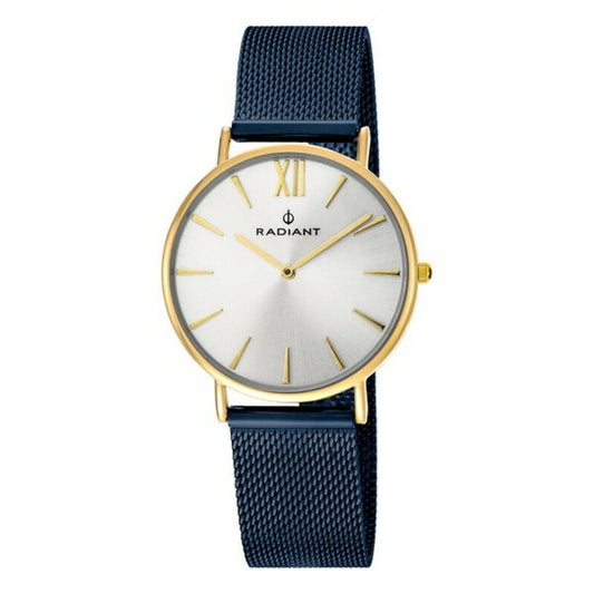 Radiant New Diary RA377621 Damen Armbanduhr – 36 mm Gold, Silber & Blau