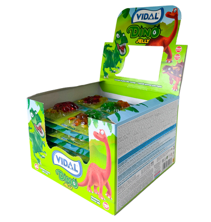 Vidal Dino Jelly Fruchtgummi Dinosaurier 66g - 6 Stück zu 11g – Detailansicht